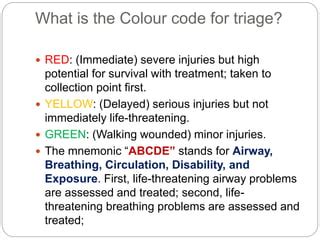 walking wounded triage scenario